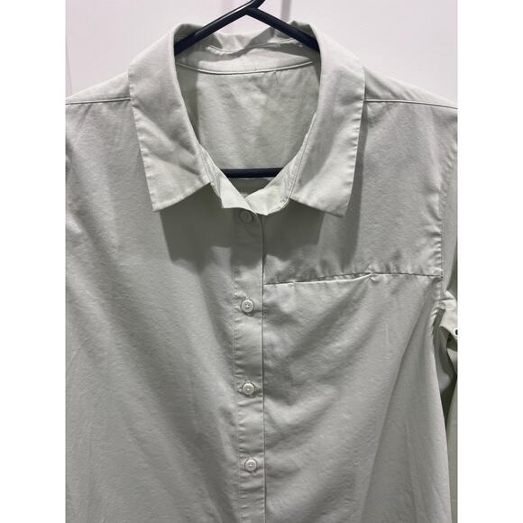 Lululemon Full Day Ahead Button-Up Long Sleeve Shirt in Springtime Sz 6 - Picture 3 of 12